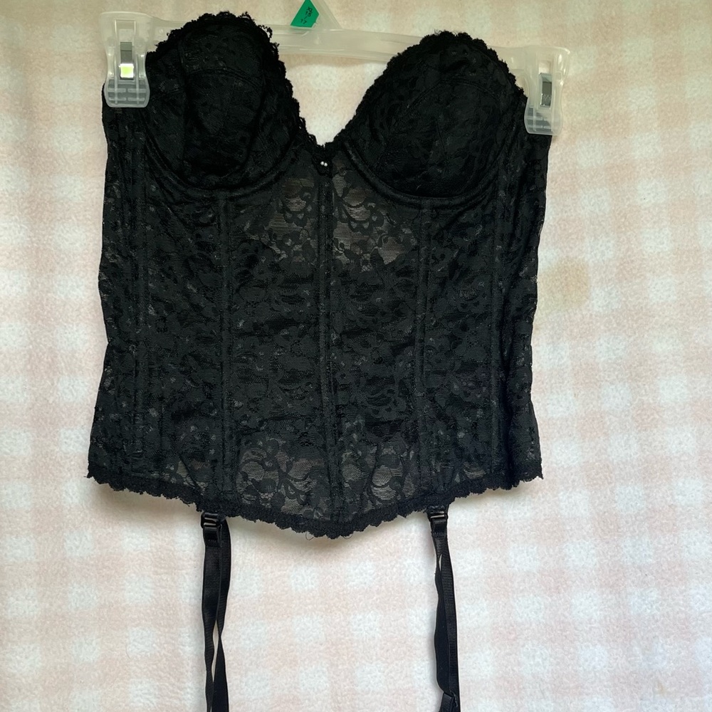 Lingerie, corset top with tight straps